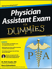 Physician Assistant Exam for Dummies front cover